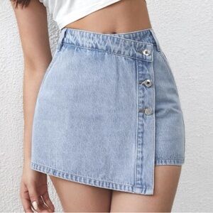 Denim Mini Skort